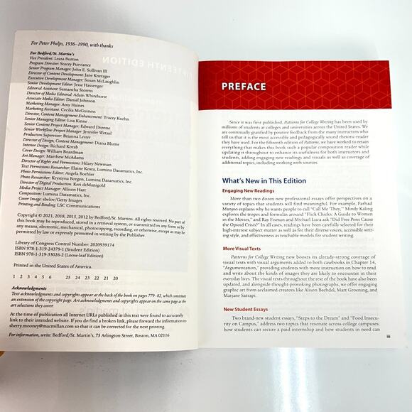 Patterns for College Writing Rhetorical Reader Guide Laurie G. Kirszner 15th ed - Picture 7 of 15
